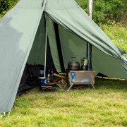 Suggestions for using a stove in a hot tent