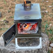 Unboxing the new camping tent stove