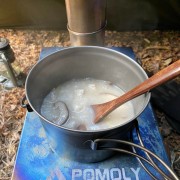 Forest camping with Pomoly stove