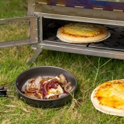 Cooking a Baked Pizza for Lunch with an oven