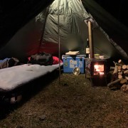 One day and one night wild camping trip