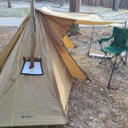 Winter camping with stovehut 70