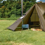 The first camping in autumn