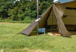 The first camping in autumn