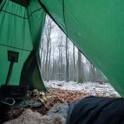 Christmas camping in the snow ❄️