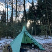 Christmas camping in the snow ❄️