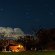 Camping under the stars