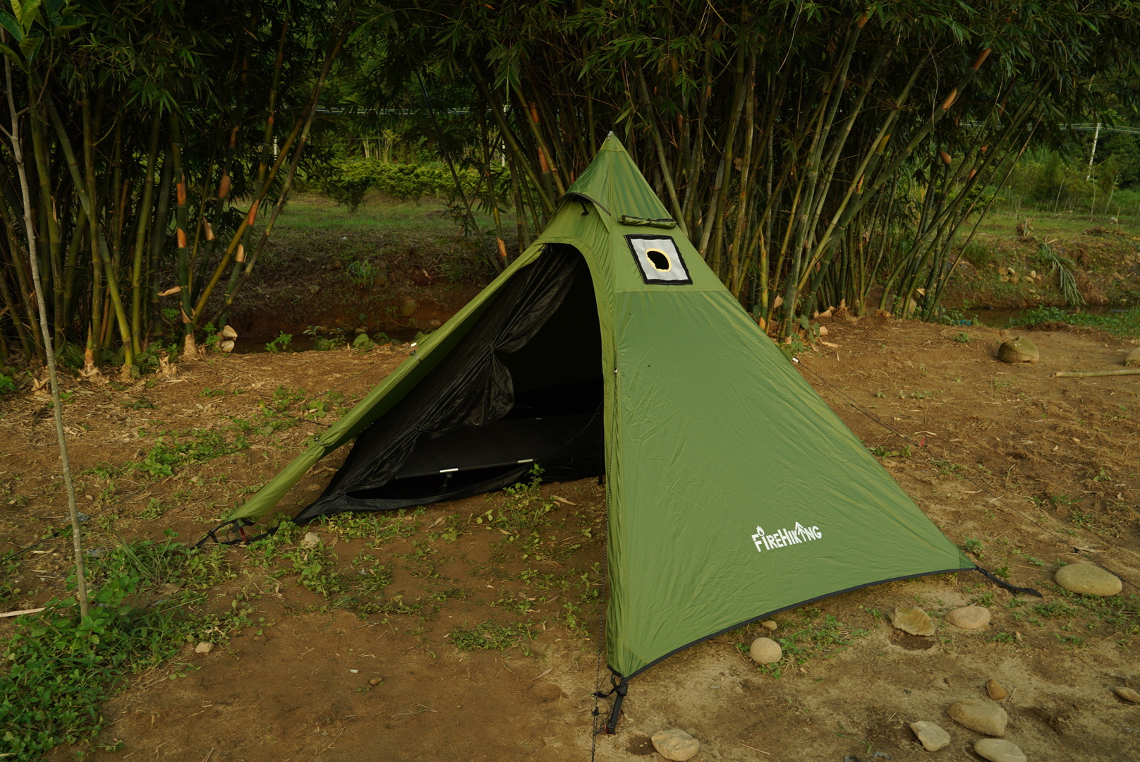 Rain while Camping - Firehiking Hot Tent | teepee tent for adults 第1张