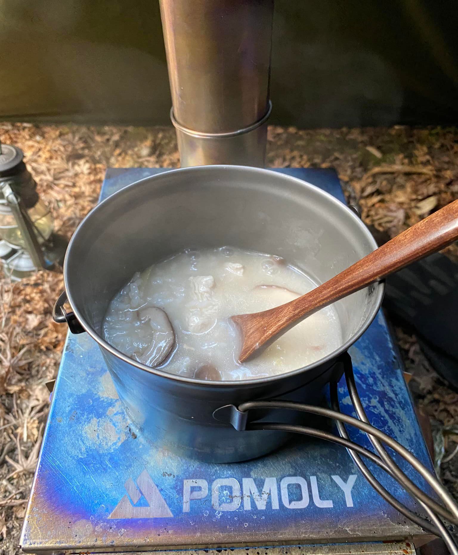 Forest camping with Pomoly stove  第2张