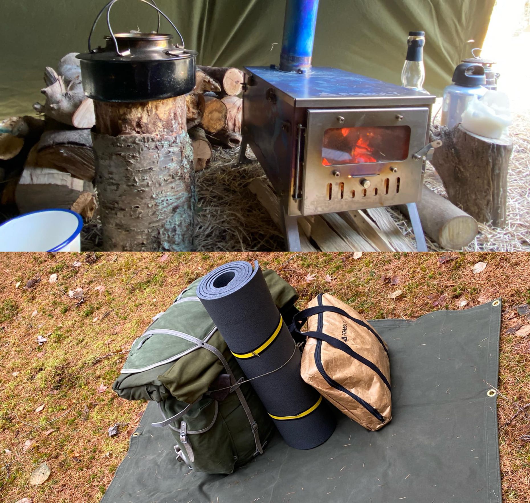 Forest camping with Pomoly stove  第3张