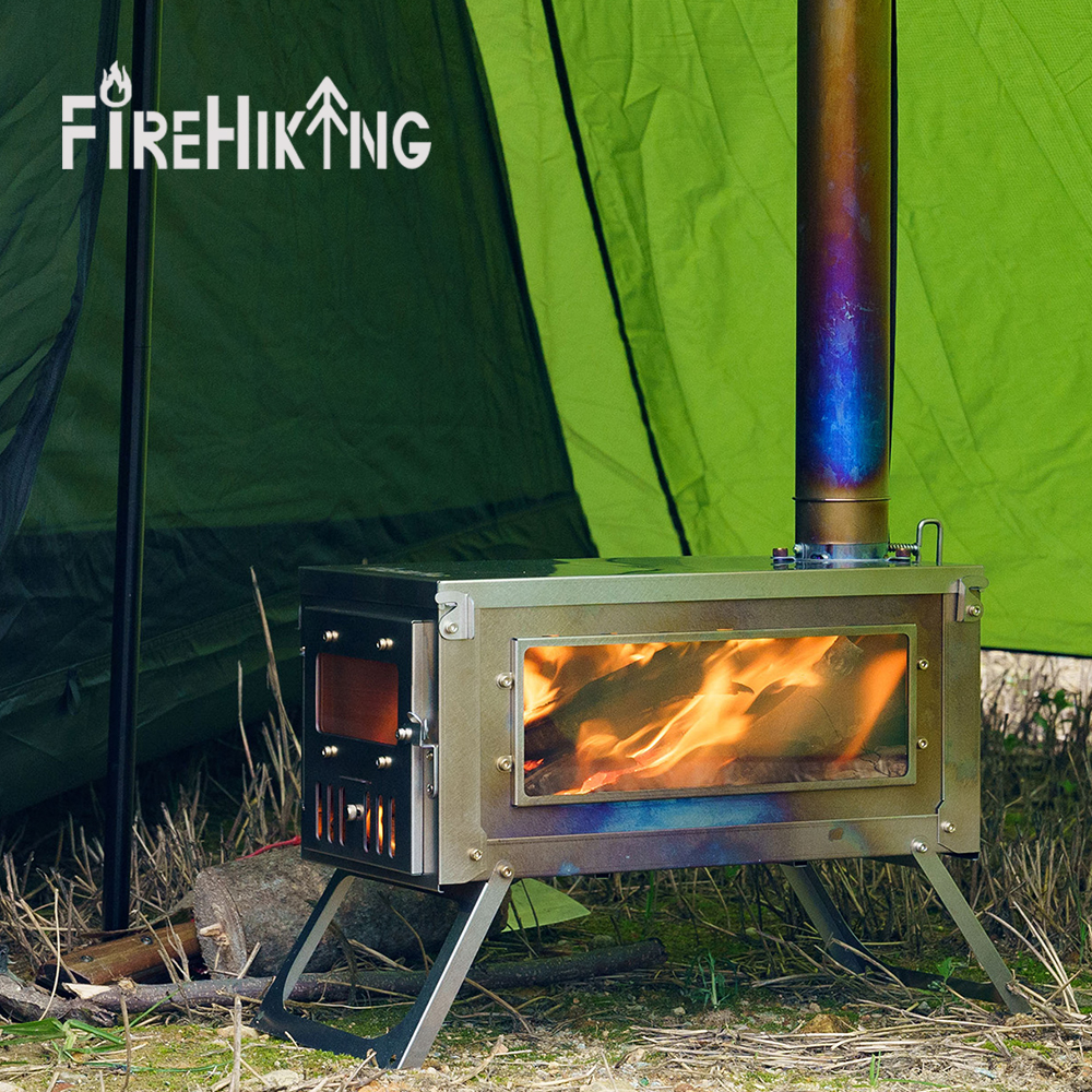 Magic titanium stove that changes color with temperature - purple and blue.  第1张