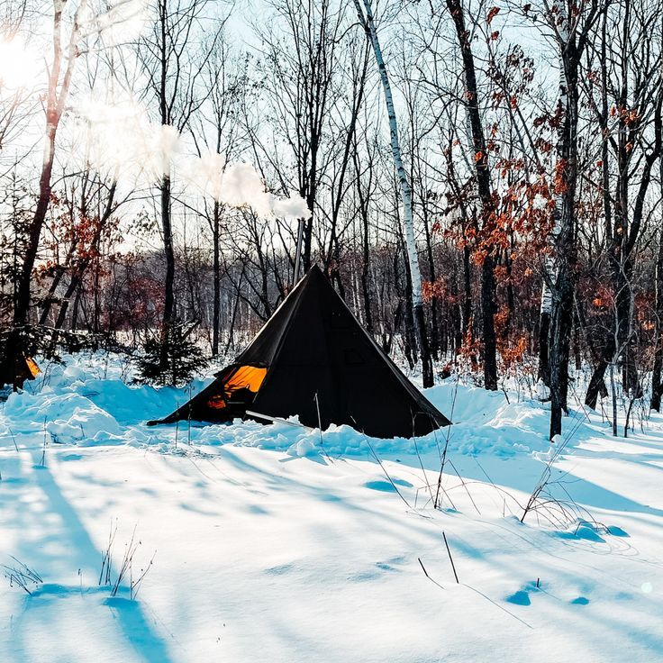 Camping with friends last winter  第1张